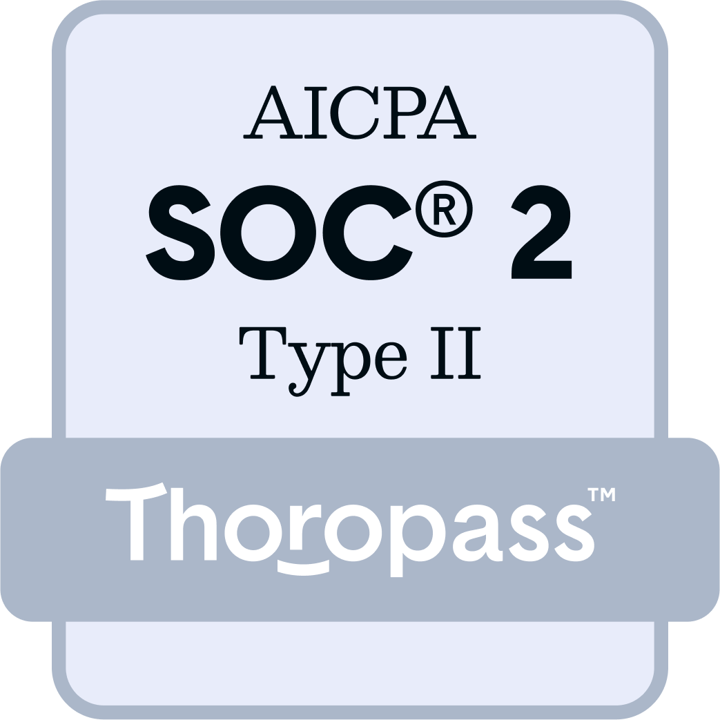 Thoropass — AICPA SOC 2 Type II Certified
