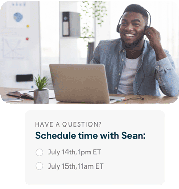If you have a question, it's easy to schedule a time to chat with your dedicated bookkeeper.