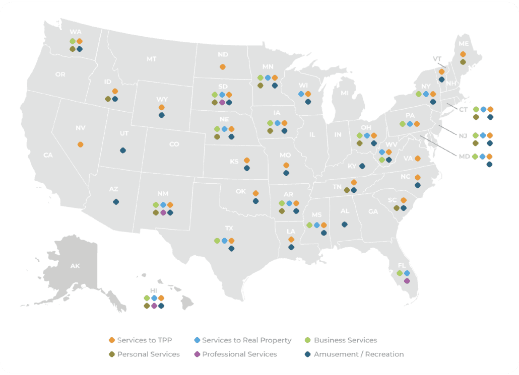 Sales Tax on Services by State | Xendoo