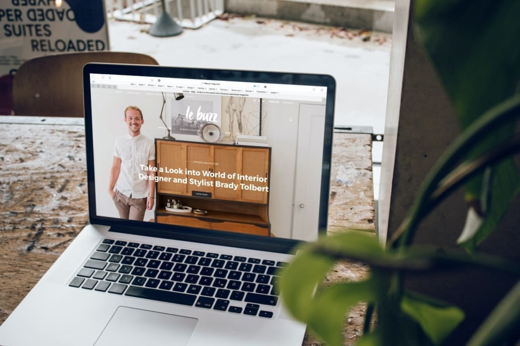 A open laptop with a screen showing an eCommerce store.