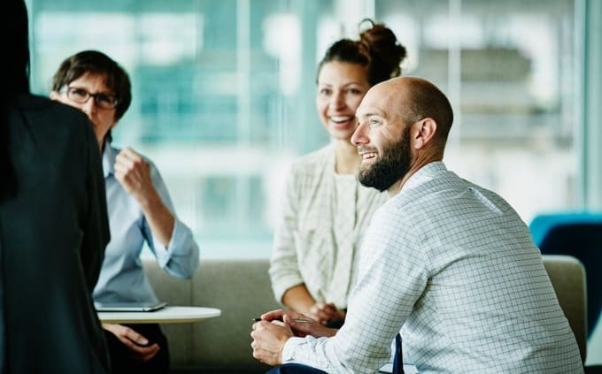 A group of business people