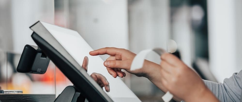 scanning a receipt