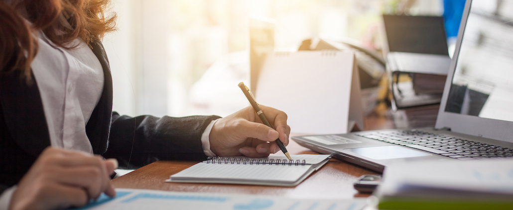 Small business woman working on bookkeeping