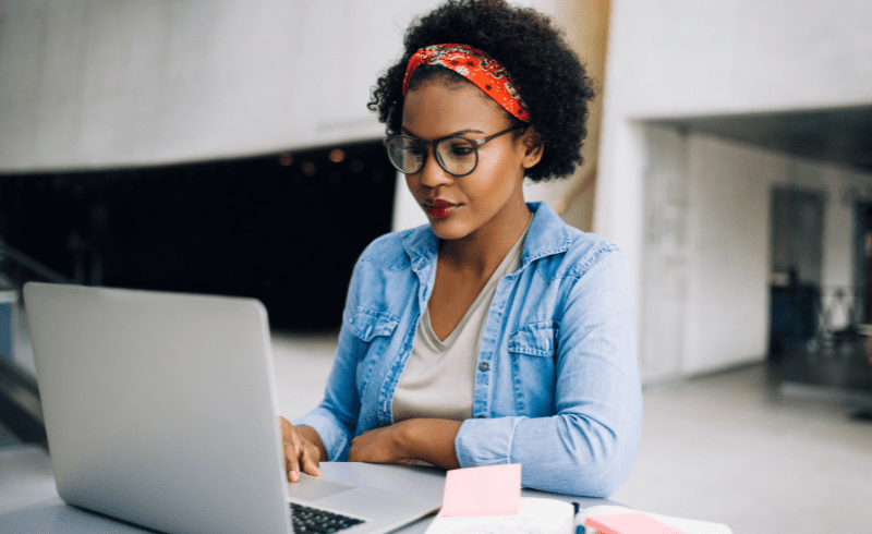 Accountant working on catching-up a clients bookkeeper
