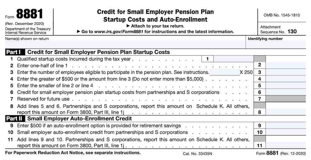 Form 8881