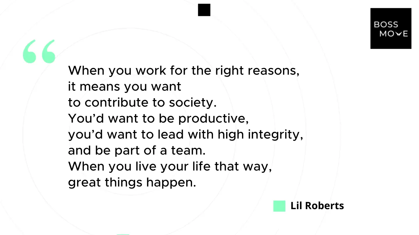 Lil Roberts joins Kison Patel of Boss Move Podcast to Discuss The Elements of Success