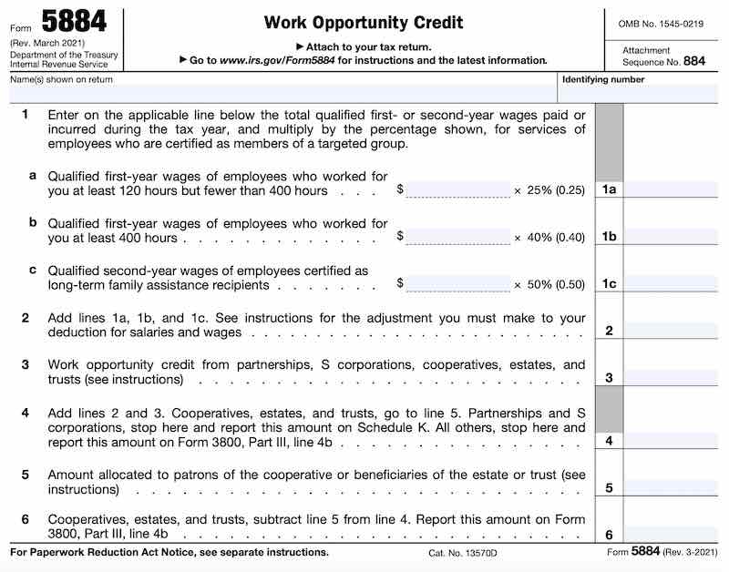 form 5884