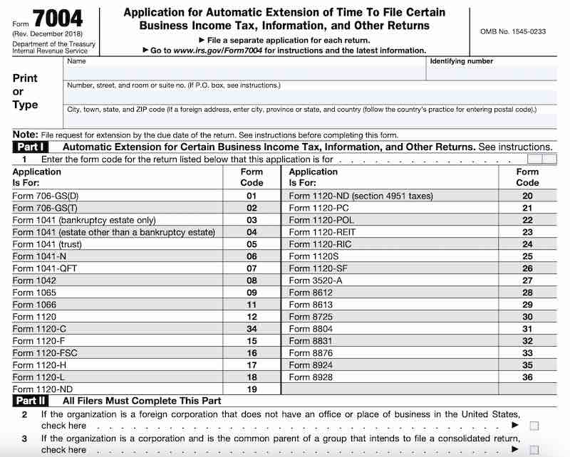 form 7004