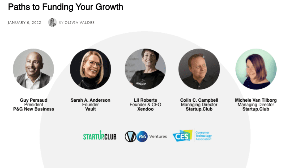 Startup.Club Podcast -Paths to Funding your Growth, Features CEO Lil Roberts