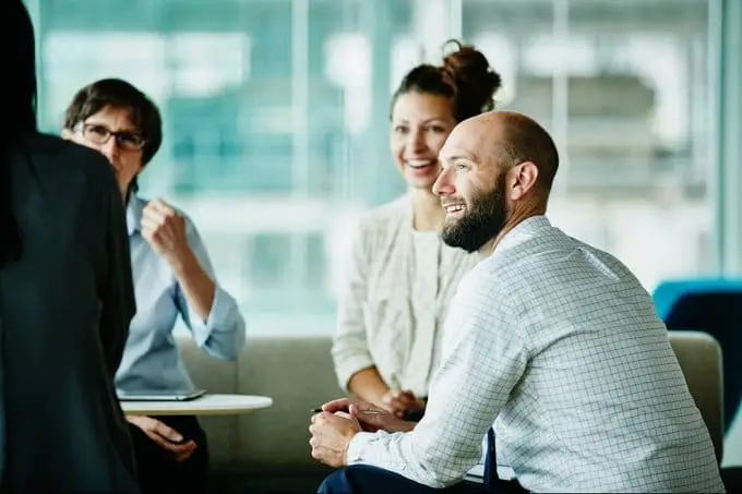 A group of business people