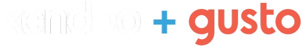xendoo and gusto logo for gusto payroll