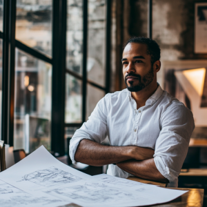 Business owner preparing to exit his business