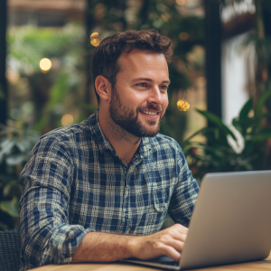 eCommerce business owner working in Shopify