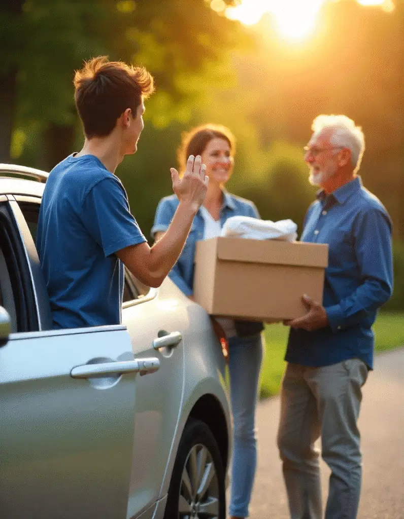 kid going off to college with parents thanks to fafsa aid