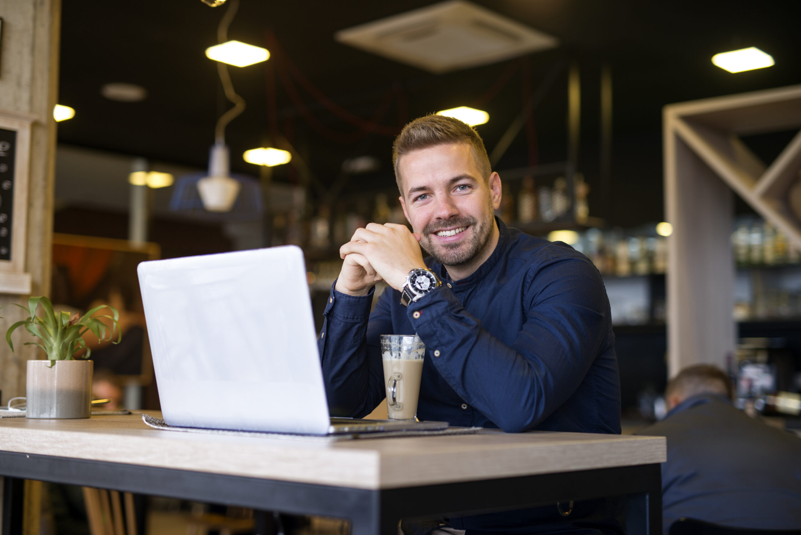 Business owner doing bookkeeping