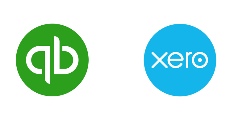 Animation of the QuickBooks logo converting to the Xero logo, resolving to the Q2X mark